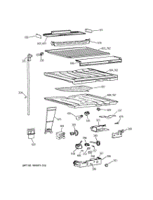 05 - Compartment Separator Parts parts for Ge Refrigerator TBG19PAXMRWW from AppliancePartsPros.com