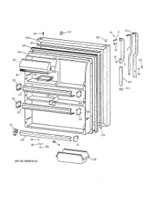 02 - Fresh Food Door parts for Ge Refrigerator TBG24JAYFRWW from AppliancePartsPros.com
