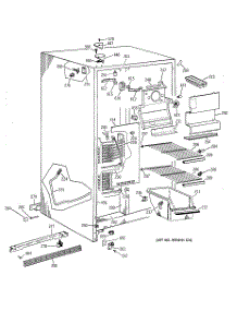 02 - Freezer Section parts for Ge Refrigerator TFG20JAXFWW from AppliancePartsPros.com