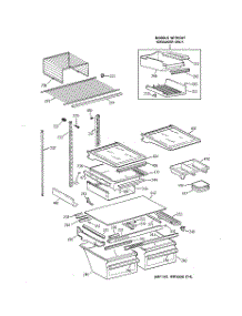 04 - Shelf Parts parts for Ge Refrigerator TBG22PAYBRWW from AppliancePartsPros.com