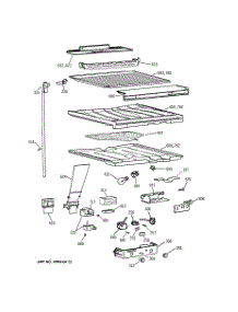 05 - Compartment Separator Parts parts for Ge Refrigerator TBG22PAYBRWW from AppliancePartsPros.com