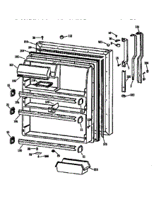 Fresh Food Door parts for Ge Refrigerator TBX21J1SYRAD from AppliancePartsPros.com