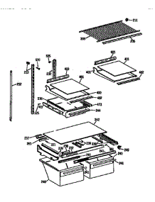 Shelf Assembly parts for Ge Refrigerator TBX21J1SYRAD from AppliancePartsPros.com