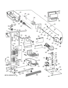 03 - Freezer Section parts for Ge Refrigerator TFT25PRYDWW from AppliancePartsPros.com