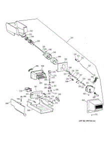 06 - Ice Bucket parts for Ge Refrigerator TBX25PCXBLWW from AppliancePartsPros.com