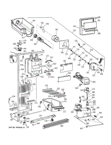 03 - Freezer Section parts for Ge Refrigerator TFX22ZPBAWW from AppliancePartsPros.com