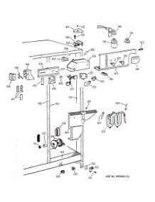 04 - Fresh Food Section parts for Ge Refrigerator TFX22ZPBAWW from AppliancePartsPros.com