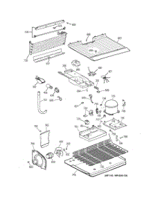 03 - Unit Parts parts for Ge Refrigerator TBJ14JAXLRAD from AppliancePartsPros.com