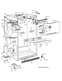 03 - Cabinet parts for Ge Refrigerator TBX18IIZARWW from AppliancePartsPros.com