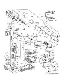 03 - Freezer Section parts for Ge Refrigerator TPG21JRYFWW from AppliancePartsPros.com