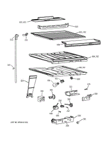 05 - Compartment Separator parts for Ge Refrigerator TBX18IAZBRWW from AppliancePartsPros.com