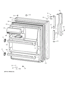 02 - Fresh Food Door parts for Ge Refrigerator TBX18IAZARAA from AppliancePartsPros.com
