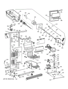 03 - Freezer Section parts for Ge Refrigerator TFK25PRAAAA from AppliancePartsPros.com