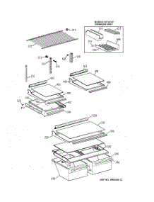 04 - Shelf Parts parts for Ge Refrigerator TBX18IIZARAA from AppliancePartsPros.com