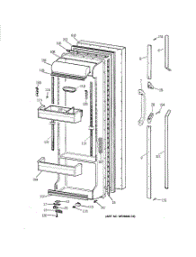 02 - Fresh Food Door parts for Ge Refrigerator TFK25PRYDAA from AppliancePartsPros.com