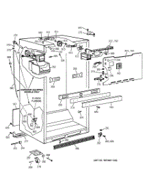 03 - Cabinet Parts parts for Ge Refrigerator TBX18IIZKRWW from AppliancePartsPros.com