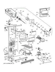 02 - Freezer Section parts for Ge Refrigerator MSG20GWZBWW from AppliancePartsPros.com