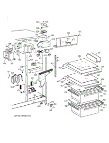 03 - Fresh Food Section parts for Ge Refrigerator MSG20GWZBWW from AppliancePartsPros.com