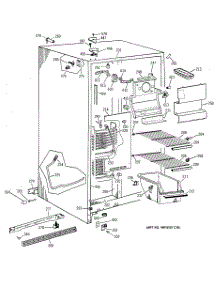 02 - Freezer Section parts for Ge Refrigerator MST20GAZBWW from AppliancePartsPros.com