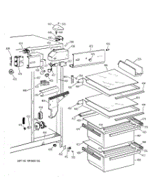 03 - Fresh Food Section parts for Ge Refrigerator MST20GAZBWW from AppliancePartsPros.com