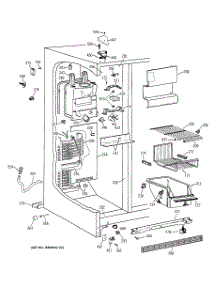 03 - Freezer Section parts for Ge Refrigerator TFX25PABAWW from AppliancePartsPros.com