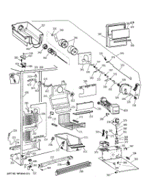03 - Freezer Section parts for Ge Refrigerator TFG25PEYAWH from AppliancePartsPros.com