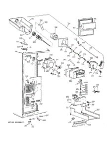 03 - Freezer Section parts for Ge Refrigerator TPJ24PRZCBB from AppliancePartsPros.com