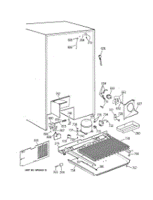 07 - Unit Parts parts for Ge Refrigerator TPJ24PRZCBB from AppliancePartsPros.com