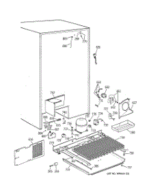 07 - Unit Parts parts for Ge Refrigerator TPG24BFZAWW from AppliancePartsPros.com