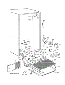 07 - Unit Parts parts for Ge Refrigerator TPJ24PRZAWW from AppliancePartsPros.com