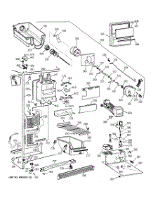 03 - Freezer Section parts for Ge Refrigerator TFX25QRBAWW from AppliancePartsPros.com