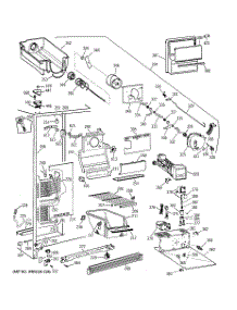 02 - Freezer Section parts for Ge Refrigerator TFG22JRXFWW from AppliancePartsPros.com