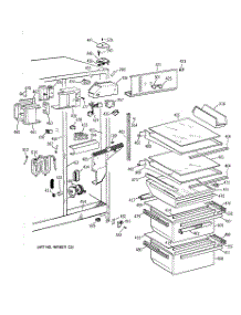 03 - Fresh Food Section parts for Ge Refrigerator TFZ24JRXDWW from AppliancePartsPros.com