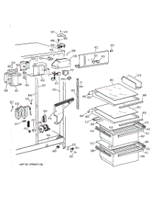 03 - Fresh Food Section parts for Ge Refrigerator TFZ20JRYFWW from AppliancePartsPros.com