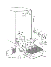 07 - Unit Parts parts for Ge Refrigerator TPX24BIYEBB from AppliancePartsPros.com