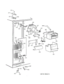 03 - Freezer Section parts for Ge Refrigerator TPX24BIYFBB from AppliancePartsPros.com