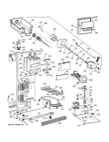 04 - Freezer Section parts for Ge Refrigerator TFX22ARBAAA from AppliancePartsPros.com