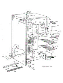 02 - Freezer Section parts for Ge Refrigerator TFK22JAAAAA from AppliancePartsPros.com