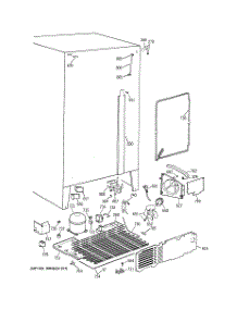 04 - Unit Parts parts for Ge Refrigerator TFT25JWYAAA from AppliancePartsPros.com