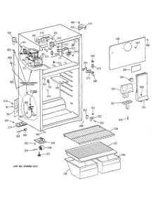02 - Cabinet parts for Ge Refrigerator TBX16RICGLWW from AppliancePartsPros.com