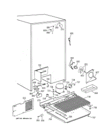 07 - Unit Parts parts for Ge Refrigerator TPG24PRCEBB from AppliancePartsPros.com