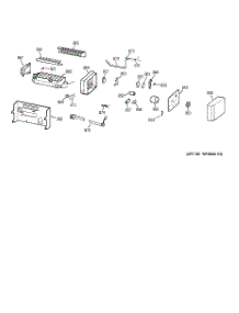 08 - Icemaker Wr30x0331 parts for Ge Refrigerator TPG24PRCEBB from AppliancePartsPros.com