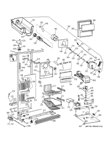 03 - Freezer Section parts for Ge Refrigerator TPG21BRCEBB from AppliancePartsPros.com
