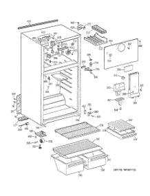 02 - Cabinet parts for Ge Refrigerator MTZ14EACJRWW from AppliancePartsPros.com