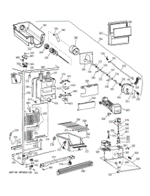 03 - Freezer Section parts for Ge Refrigerator TFX25KRCBAA from AppliancePartsPros.com