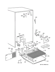 07 - Unit Parts parts for Ge Refrigerator TPX24BIBEWW from AppliancePartsPros.com