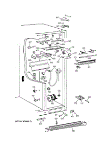 05 - Fresh Food Section parts for Ge Refrigerator TPX24BIBEBB from AppliancePartsPros.com