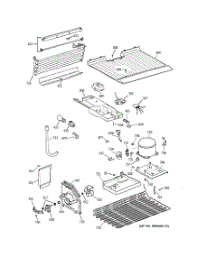03 - Unit Parts parts for Ge Refrigerator TBX16SABNLAA from AppliancePartsPros.com