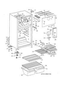 02 - Cabinet parts for Ge Refrigerator TBX18SYBNRWW from AppliancePartsPros.com