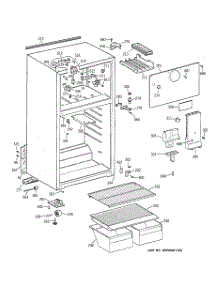 02 - Cabinet parts for Ge Refrigerator TBZ14SACJRWW from AppliancePartsPros.com